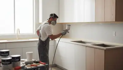 Professional cabinet painting in Birmingham, AL for a modern, refreshed kitchen finish