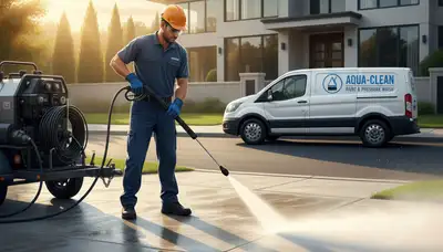 Concrete pressure cleaning in Birmingham, AL for driveways, patios, and walkways