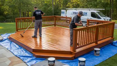 Deck staining service in Birmingham, AL for durable, weather-resistant deck protection