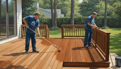 Deck staining service in Birmingham, AL for durable protection against sun, heat, and humidity