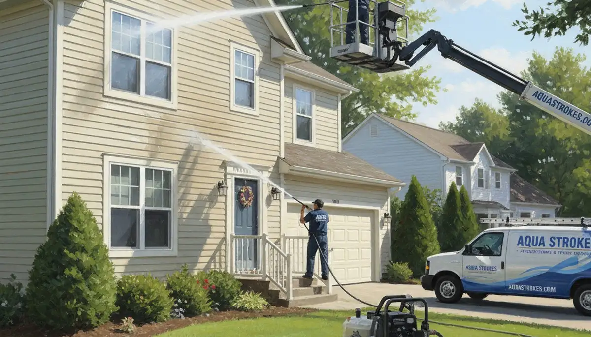 Vinyl siding pressure cleaning in Birmingham, AL for mold, mildew, and pollen removal